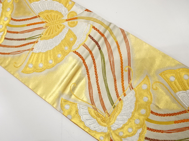 JAPANESE FUKURO OBI / WOVEN KUMIHIMO CORD PATTERN